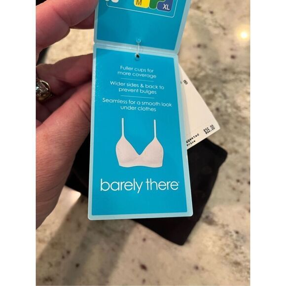 Barely There Black Dot Wire Free Bra XS (A-B 30-32) NWT - Picture 7 of 8